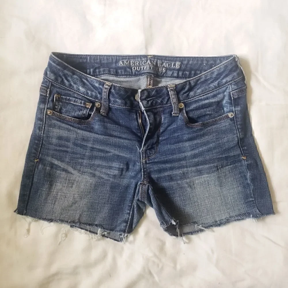American Eagle Outfitters Raw Hem Shorts Cutoffs 4
